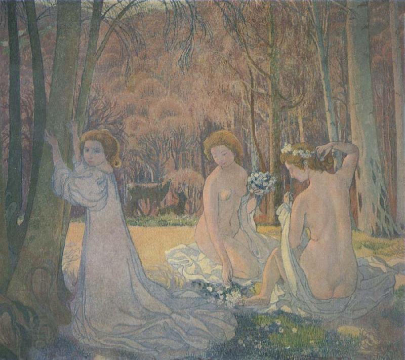 Maurice Denis Spring Landscape with Figures China oil painting art
